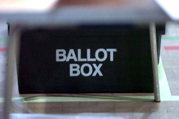 Ballot Box. Credit Surrey Advertiser. Cleared for use