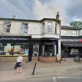Outside Oxshott Village store and Pharmacy at No. 50 (left) and former takeaway at No. 49 (right) on the High Street. (Credit: Zesta Planning LTD/ Google street view)