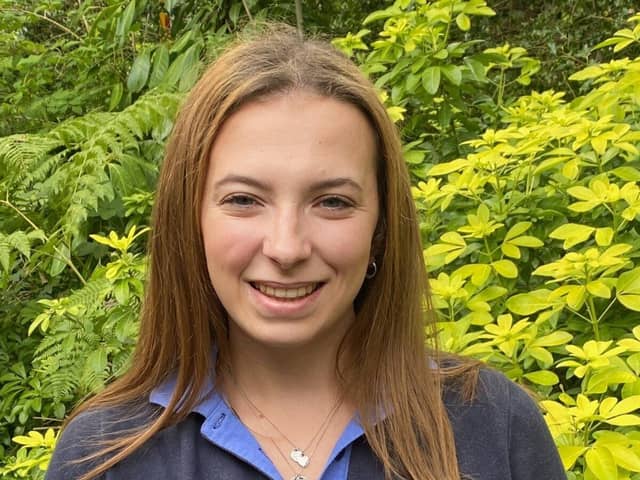 Charlotte Mitchell in her Girlguiding uniform