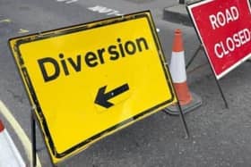 A large stretch of the A24 is currently closed north of Horsham because of an oil spillage