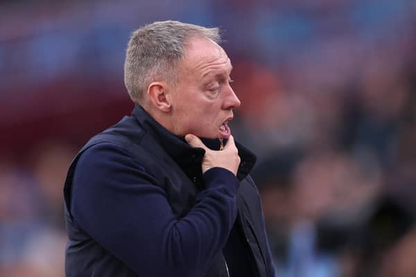 Steve Cooper, Manager of Nottingham Forest reacts during the Premier League match between West Ham United and Nottingham Forest at London Stadium on November 12, 2023 in London, England. (Photo by Alex Pantling/Getty Images)