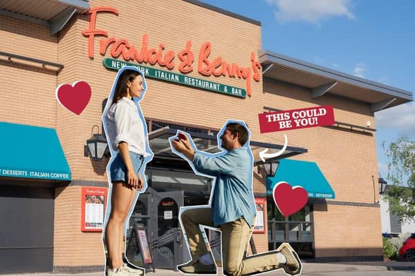 Frankie and Benny's proposal. Picture: submitted