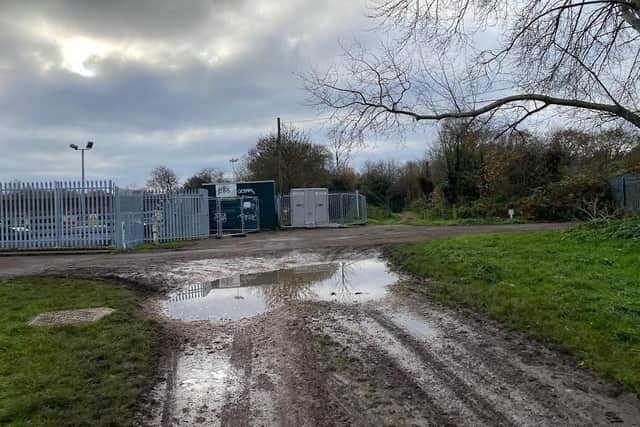 Surrey County Council's recommended safe route to Esher High School. Pictures by Plamena Naydenova