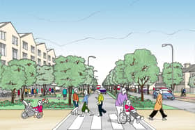 Artist impression showing how the Salfords A23 corridor could look. Picture contributed