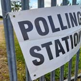 Polling station sign. Picture taken by LDR. Permission for use by all partners.