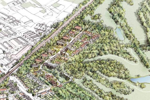 Artist's impression of proposed Hersham golf club development. (Credit: Claudel Venture Holdings Ltd / Elmbridge Borough Council planning documents)