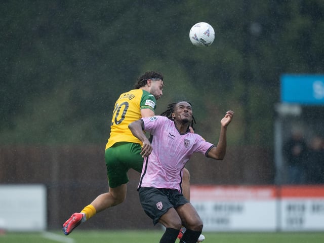 Horsham FC edged out Walton & Hersham 1-0 on a wet and windy afternoon at the Fusion Aviation Community Stadium