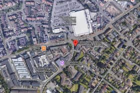 Officers were called to Carlos Barber Shop on Garfield Road at the junction with Station Road following reports that a man in his 30s had been assaulted. Picture courtesy of Google