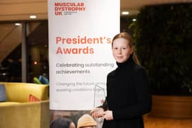 Isabel with her award