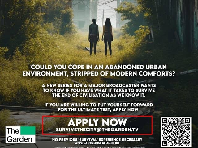Flyer for TV show application