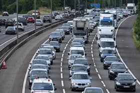 The RAC has predicted a ‘weekend of woe’ as almost 14m motorists head off on the UK’s roads this weekend. Picture by JUSTIN TALLIS/AFP via Getty Images