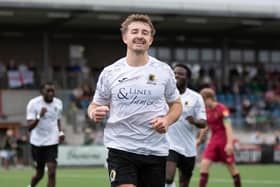 Charlie Hester-Cook opened the scoring for Horsham at Walton & Hersham. Pictures by McCartney Martin