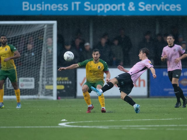 Horsham FC edged out Walton & Hersham 1-0 on a wet and windy afternoon at the Fusion Aviation Community Stadium