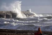 West side of Brighton Marina bubbling away after the arrival of Storm Eowyn. Photo: Eddie Mitchell