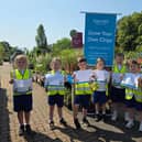 Freshly grown potatoes and freshly cooked chips - lead to smiles all round by pupils from St Matthews C of E Infants School (Cobham) following their participation in Squire’s Garden Centres Grow Your Own Chips initiative.