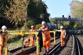 Vital engineering work is taking place this Sunday (January 12) between Gatwick Airport and East Croydon, meaning that there will be no trains running between East Croydon and Gatwick Airport, or stations in between South Croydon and Gatwick Airport, including Redhill. Picture courtesy of Network Rail