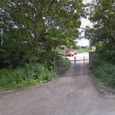 Entrance to former Chalk Pit Depot, Greater Bookham. (Credit: Google street view)