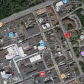 At around 11.20am, on Friday, November 22, a man in his 80s fell from his mobility scooter as he crossed Knoll Road close to the junction with Bissingen Way. Picture courtesy of Google