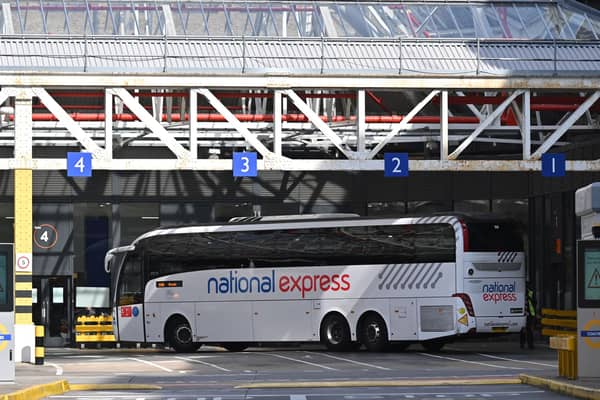 National Express coach services will continue to operate during the upcoming weekend closure of the M25 between junctions 10 and 11. Picture by JUSTIN TALLIS/AFP via Getty Images