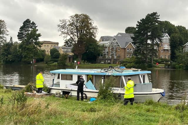 Elmbridge And EA River Enforcement in Molesey, Elmbridge. (Credit: Elmbridge Borough Council)