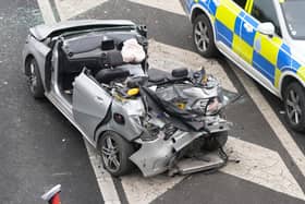 The M23 southbound has reopened following a four-vehicle collision.