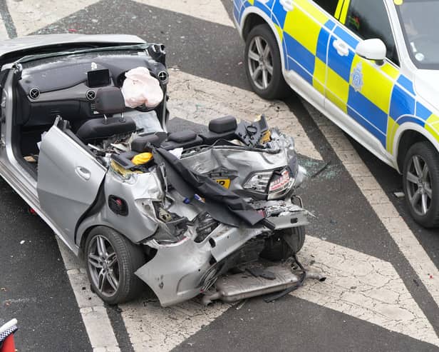 The M23 southbound has reopened following a four-vehicle collision.