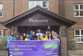 The team at Kingston Care Home celebrate their CQC success