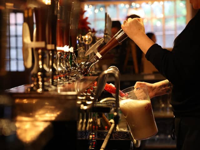 Pubs and bars from across the entirety of the United Kingdom are celebrating after being named the best in their respective counties. (Photo by DANIEL LEAL/AFP via Getty Images)