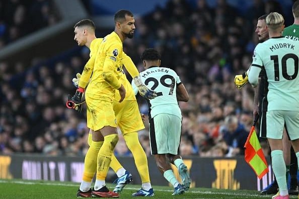 The former Brighton stopper is yet to fully convince at Stamford Bridge - troubled by a knee issue