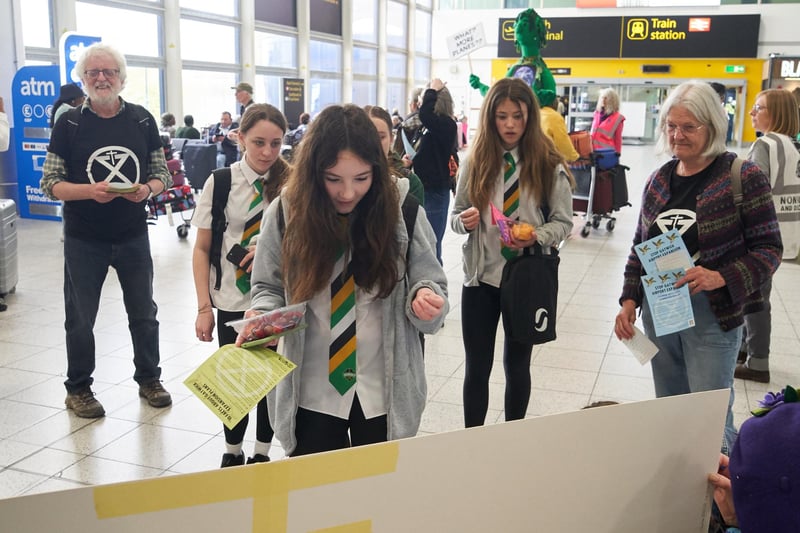 The passengers were asked how they felt about the planned growth in emissions which will accompany the projected increase of passenger numbers to 80 million a year.