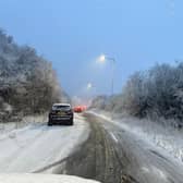 There was chaos on the A27 in East Sussex due to the snowfall on Wednesday. Photo: Eddie Mitchell