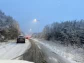 There was chaos on the A27 in East Sussex due to the snowfall on Wednesday. Photo: Eddie Mitchell