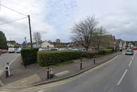 Woodend Road Car Park in Deepcut (image Google