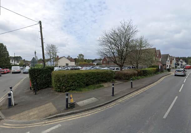 Woodend Road Car Park in Deepcut (image Google