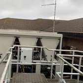 New rooftop chillers at Spire Gatwick Park Hospital, Horley. Picture: submitted
