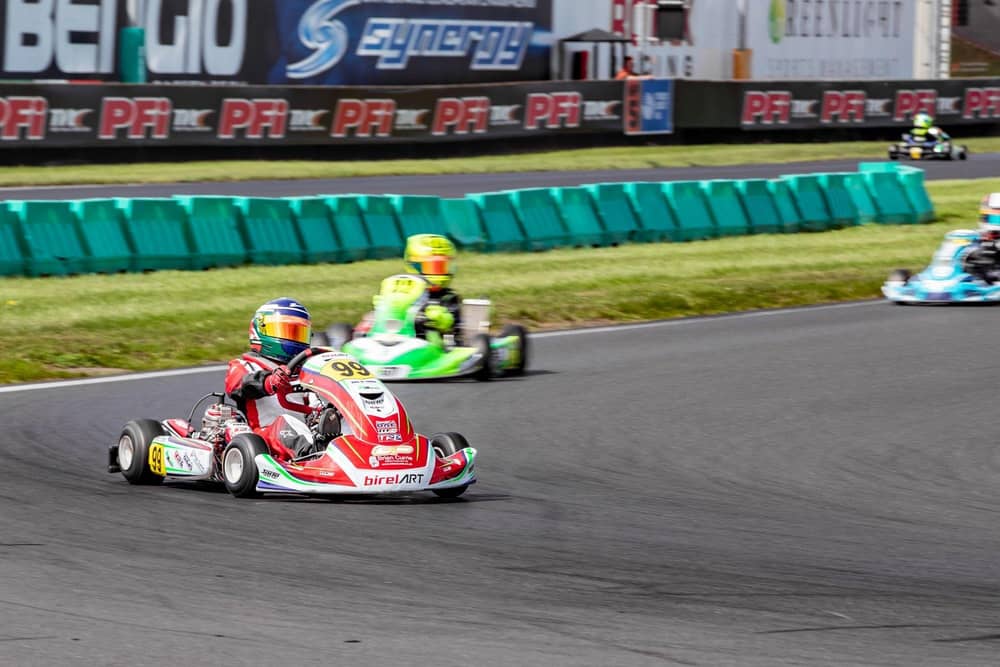 Racing hard