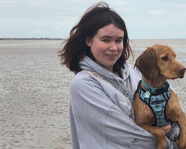 The family said before Hannah died,she was where she wanted to be, living in the community with her beloved dog Milo.