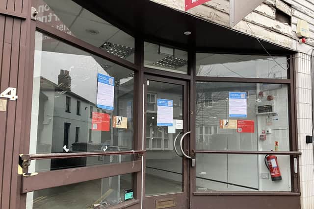 Side view of former Boots pharmacy in Thames Ditton. (Credit: Emily Dalton/LDRS)