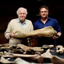 Ben with David Attenborough (contributed pic)