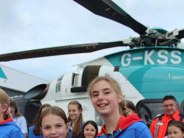 Guides at the Redhill base of KSS