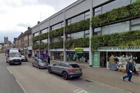 Outside units 35-41 on Croydon Road, Caterham, where a new McDonald's restaurant is proposed. (Credit: Google Street View)