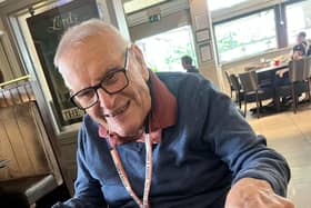 Ron enjoying his lunch in The Lords Tavern