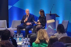 CEO Stewart Wingate speaking at London Gatwick's third annual Economic Summit | Picture: Mark Dunford