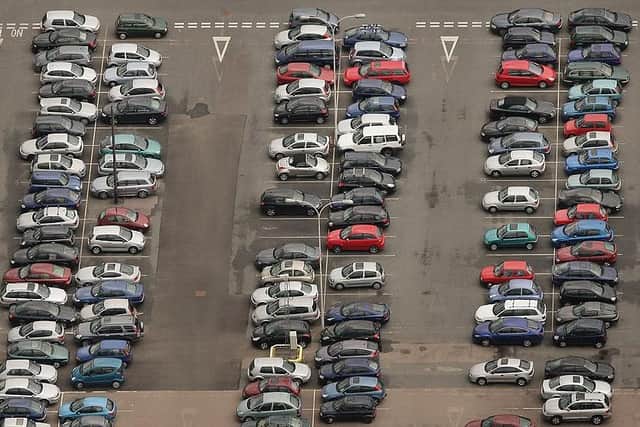Vehicles pack a long-term car park at Gatwick Airport Southern Terminal. Picture by Peter Macdiarmid/Getty Images