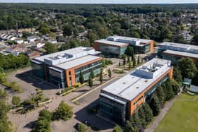 The vacant former Siemens headquarters off Chobham Road, Frimley, which is set to be demolished soon to make way for Miller Homes to build its Frimley Square development