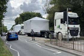 Drivers are warned that several abnormal loads will be travelling on major routes in Surrey this weekend. Picture by Eddie Mitchell