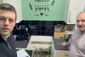 Damp and mould inside a Clarion Housing home (image Chris Coghlan MP)