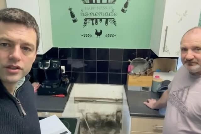 Damp and mould inside a Clarion Housing home (image Chris Coghlan MP)