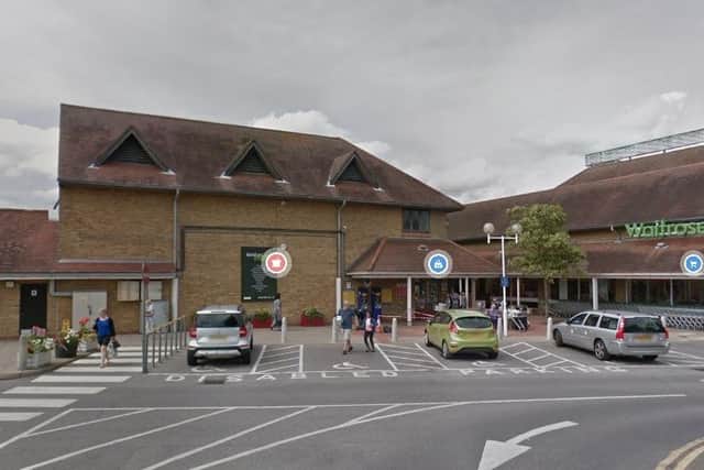 Hersham Green Shopping Centre. From Google Street View