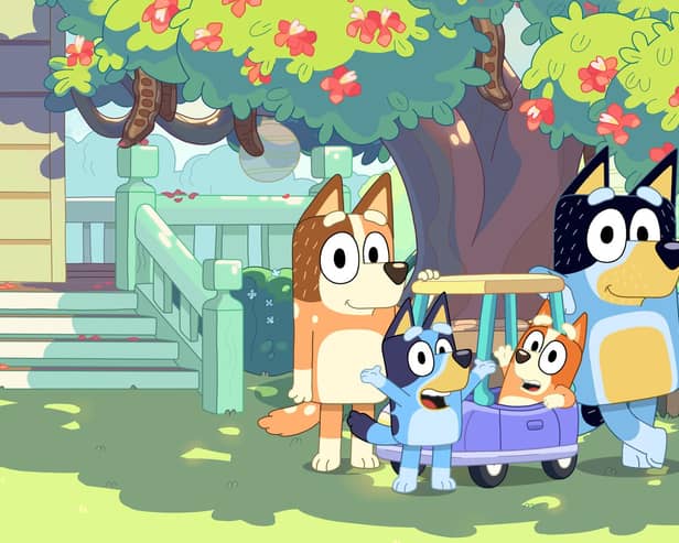 The hugely popular animated television series Bluey is coming to Kew Gardens and Wakehurst this Easter for real life. Picture courtesy of Ludo Studio